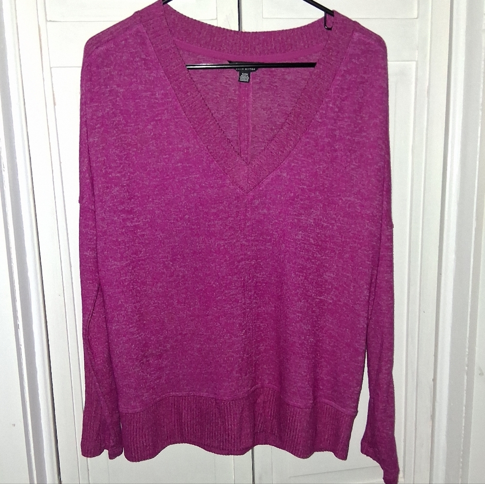 Buffalo David Bitton Fuchsia V-Neck Sweater